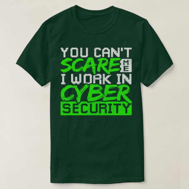 Camiseta Engraçado de Hacking Ético de Segurança Cibernétic (Frente do Design)