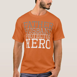 Camiseta Engraçado de herói protetor do marido pai