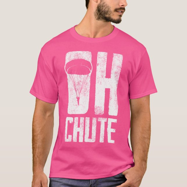 Camiseta Engraçado De Paraquedas Engraçado Para Mulheres E  (Frente)