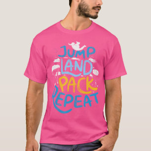 Camiseta Engraçado De Paraquedas Engraçado Para Mulheres E