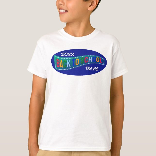 Camiseta Engraçado de volta à escola personalizado (Frente)