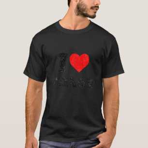 Camiseta Engraçado Declaração Que Eu Amo Acessório De Brind