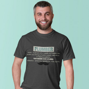 Camiseta Engraçado Definição De Canalizador E Bigode
