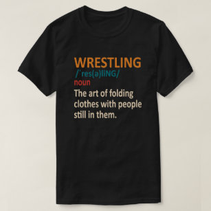 Camiseta Engraçado Definição de Luta, Presente do Wrestler