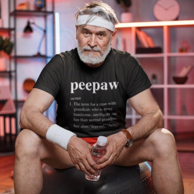 Camiseta Engraçado Definição de Peepaw Vovô Legal T-Shirt (Criador carregado)