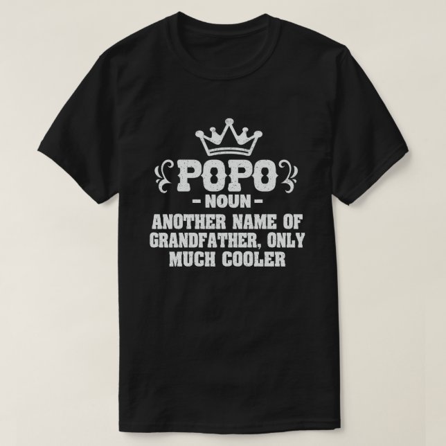 Camiseta Engraçado Definição de Popo Significa Legal Oferta (Frente do Design)