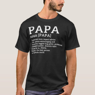 Camiseta Engraçado Definição Papa