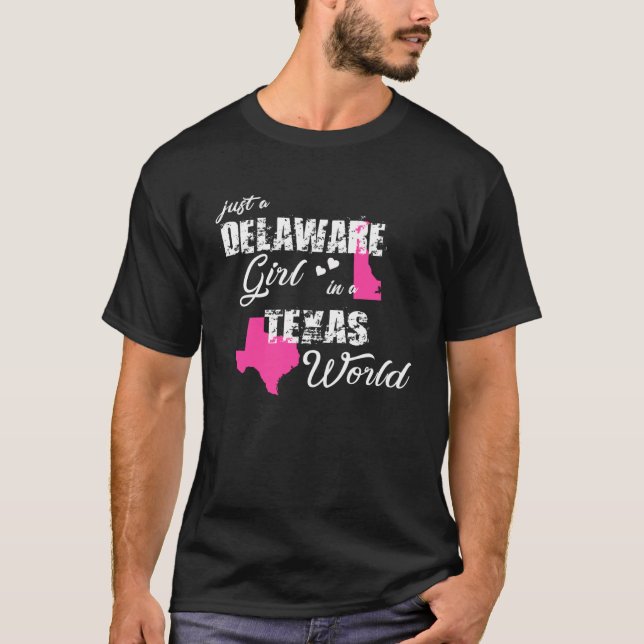 Camiseta Engraçado Delaware Shirts Apenas uma garota delici (Frente)