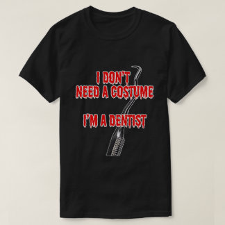 Camiseta Engraçado Dentista Halloween Não-Figurino