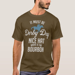 Camiseta Engraçado Derby Day e hortelã Juleps