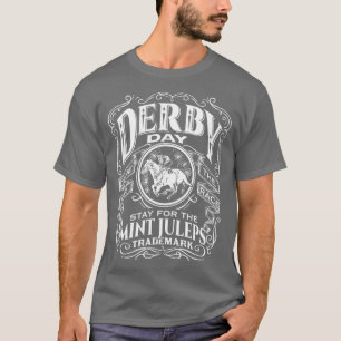 Camiseta Engraçado Derby Day e hortelã Juleps