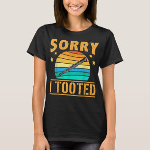 Camiseta Engraçado Desculpa Ter Falado Com O Músico Clarine