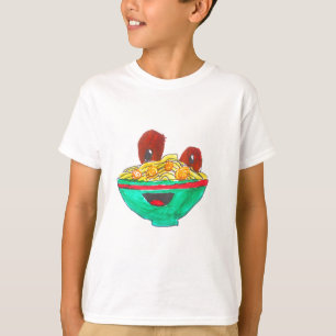 Camiseta Engraçado desenho animado espaguete almôndegas a
