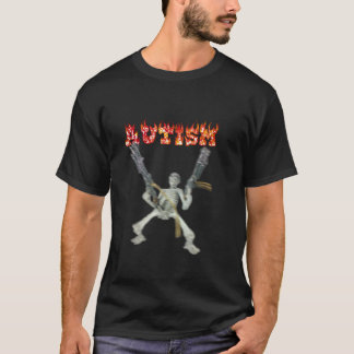 Camiseta Engraçado Design Autismo Esqueleto Memória Para Ho