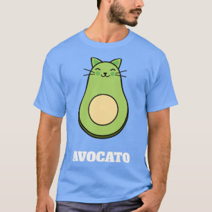 Camiseta Engraçado design Avocato com um gato abacado fofo
