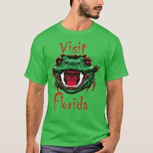 Camiseta Engraçado Design da Flórida Visite Sarcástico da F