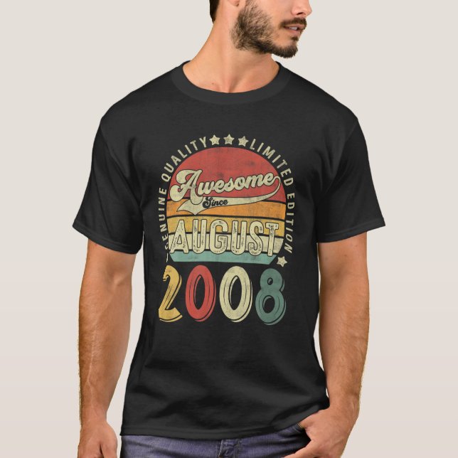 Camiseta Engraçado Design De Aniversário De 13 De 13 Anos F (Frente)