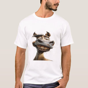 Camiseta Engraçado design de arte burro
