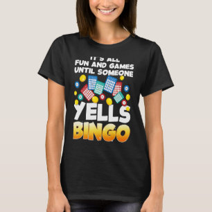 Camiseta Engraçado Design De Bingo Lover Para Homens Bingo