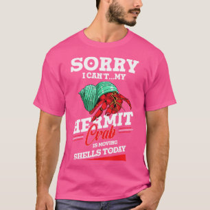 Camiseta Engraçado Design De Caranguejo Hermit Para Os Aloj