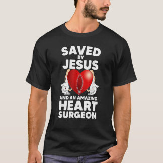 Camiseta Engraçado Design de Cirurgia Cardíaca Aberta para
