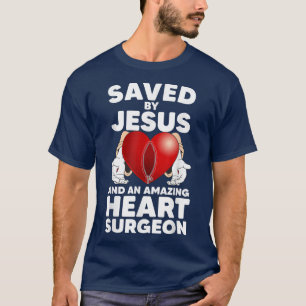 Camiseta Engraçado Design de Cirurgia Cardíaca Aberta para