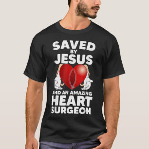 Camiseta Engraçado Design de Cirurgia Cardíaca Aberta para