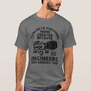 Camiseta Engraçado Design de Finalizador de Concreto Para P