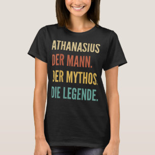 Camiseta Engraçado Design de nome alemão - Athanasius