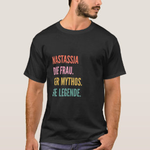 Camiseta Engraçado Design de nome alemão - Nastassja