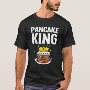 Camiseta Engraçado Design De Pancake King Para Pancake Love