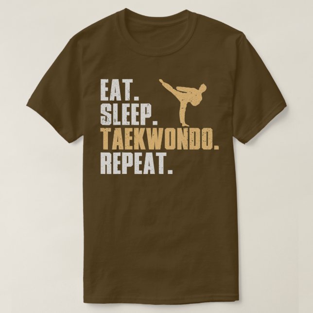 Camiseta Engraçado Design De Taekwondo Para Meninas Tae Kwo (Frente do Design)