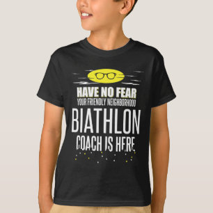 Camiseta Engraçado Design do treinador Biathlon - Não Tenha
