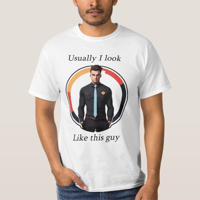 Camiseta Engraçado design macho (Frente)