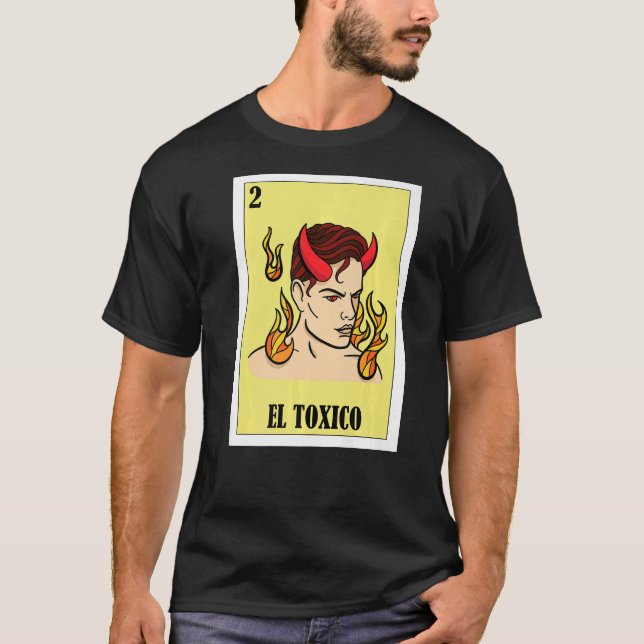 Camiseta Engraçado Design mexicano - El Toxico Premium (Frente)