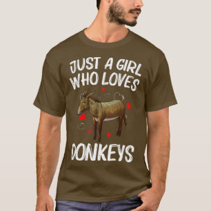 Camiseta Engraçado Design Para Mulheres Meninas Mule Animal