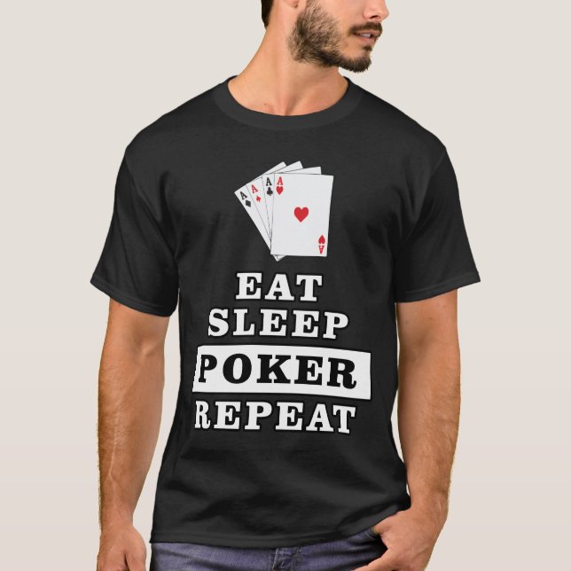 Camiseta Engraçado Design Poker (Frente)