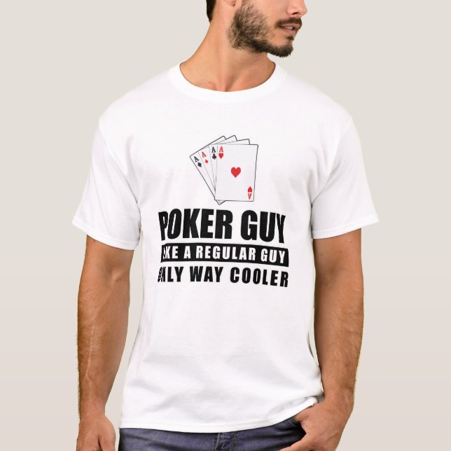 Camiseta Engraçado Design Poker (Frente)