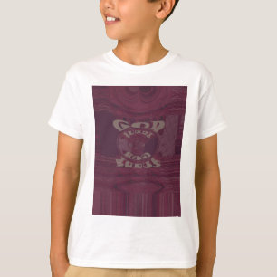 Camiseta Engraçado Deus abençoe kenya Hakuna Matata Girafas