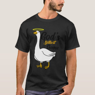 Camiseta Engraçado Deuses Silliest Goose Jesus Humor Geese