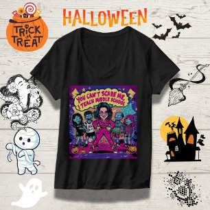 Camiseta Engraçado Dia das Bruxas da Escola Média - Você nã