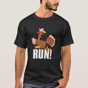 Camiseta Engraçado Dia de Ação de Graças Correndo 5k Corrid