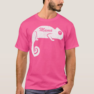 Camiseta Engraçado Dia de as mães Mama Chameleon