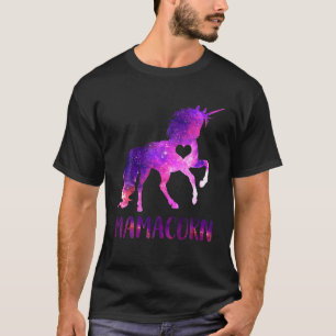 Camiseta Engraçado Dia de as mães Mamacorn Unicorn Mãe Mamã
