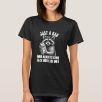 Engraçado Dia de os pais Raccoon, Leite Engraçado,