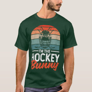 Camiseta Engraçado dia de Páscoa, jogador de gelo.