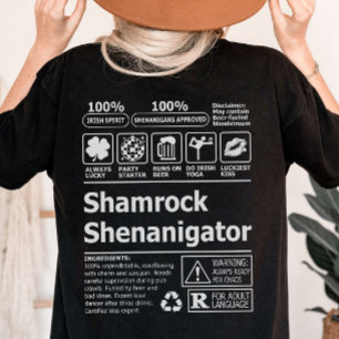 Camiseta Engraçado Dia de São Patrício irlandês Shamrock