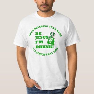 Camiseta Engraçado Dia de São Patrício Jesus