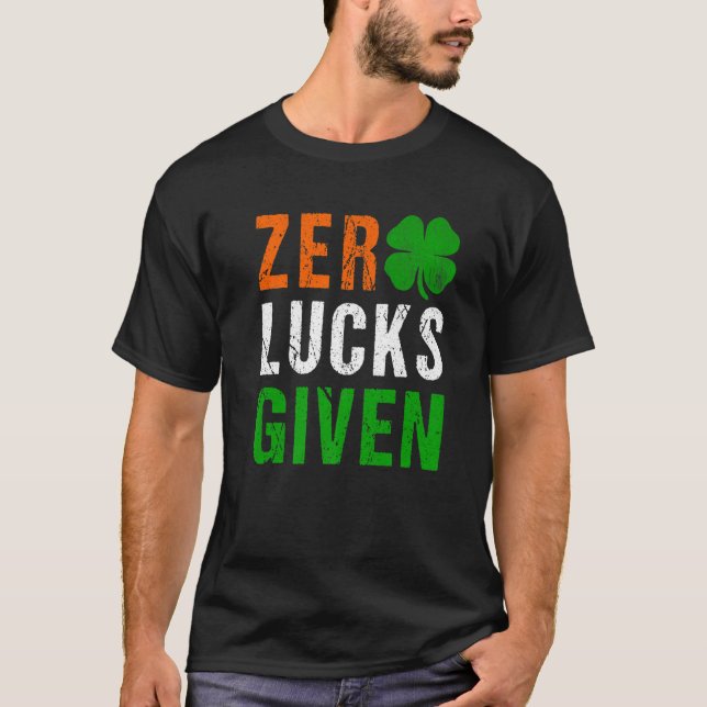 Camiseta Engraçado Dia de São Patrício Shamrock Irlandês Te (Frente)