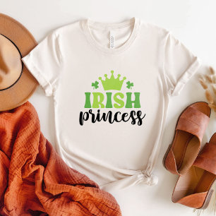 Camiseta Engraçado Dia de São Patrício Shirt Irish Princess